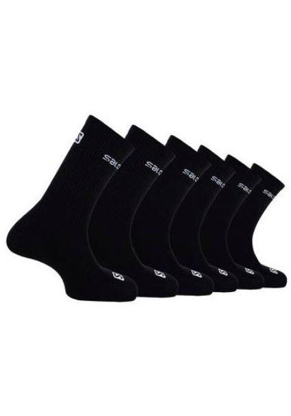 Salomon schwarz Socken (6-Paar) des Stabilisierung Fußgewölbes