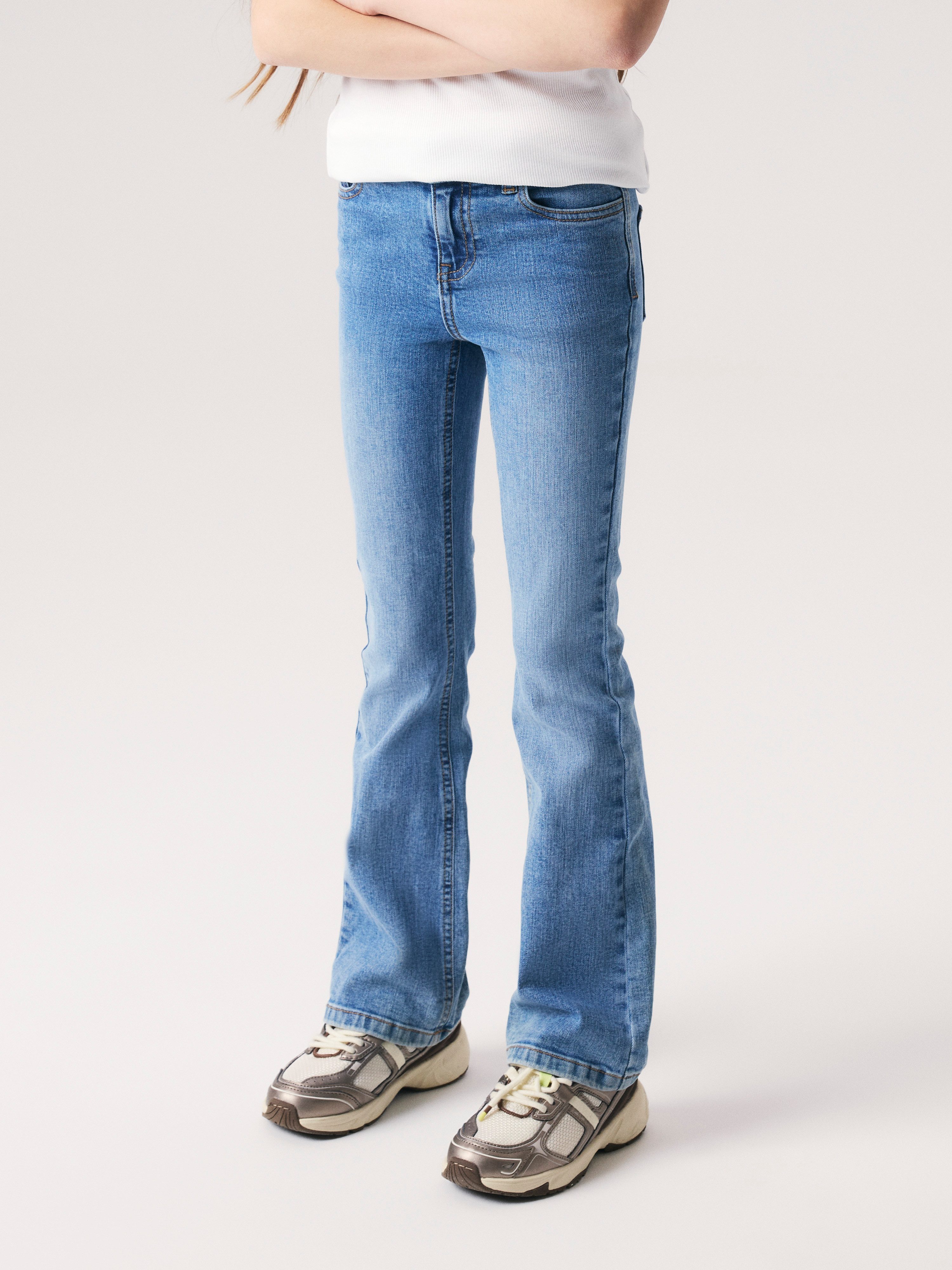 Name It Bootcut-Jeans NKFPOLLY BOOTCUT JEANS 8809-MD TB Baumwollmischung, bootcut fit