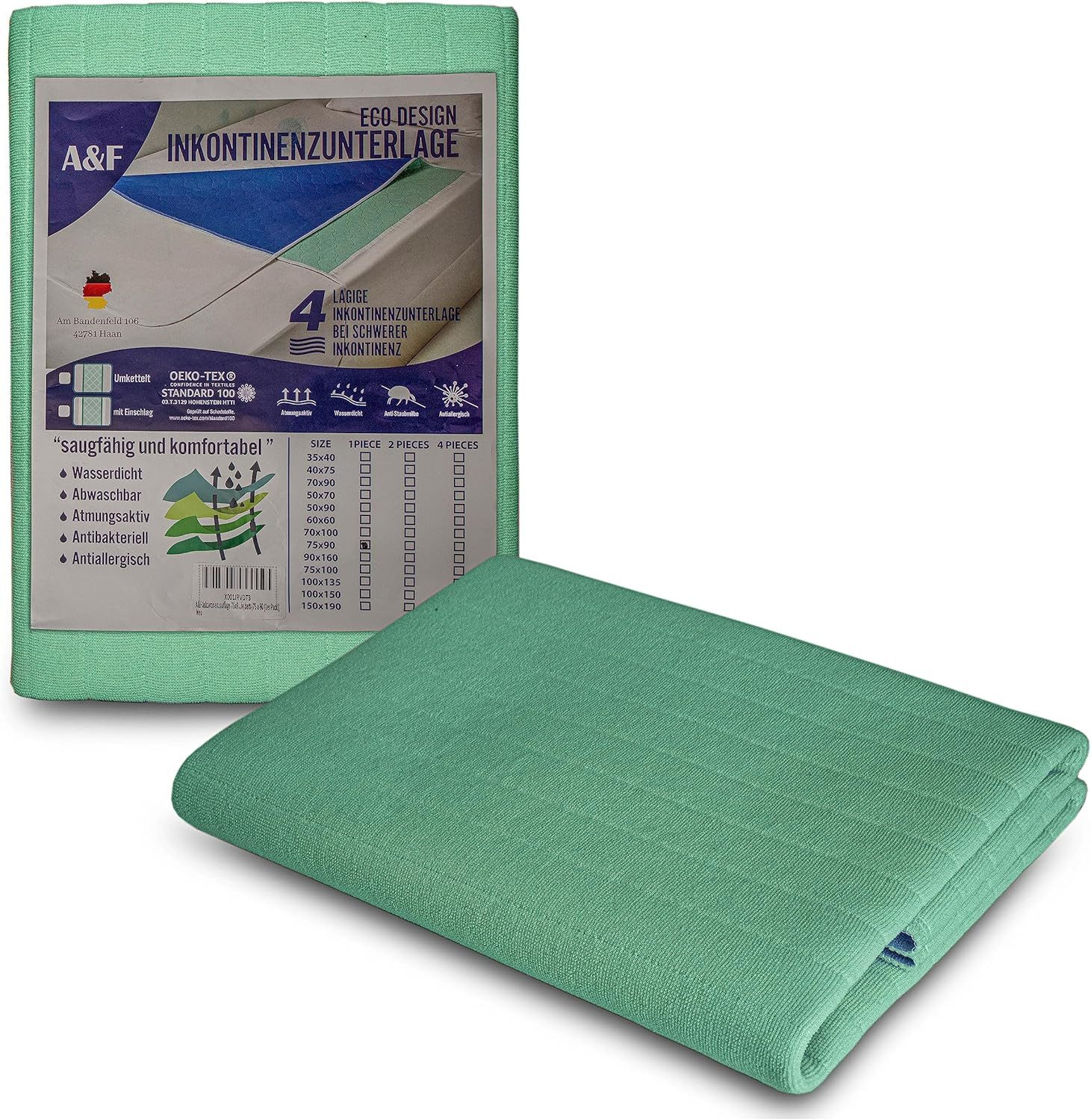 Inkontinenzauflage wasserdicht A&F