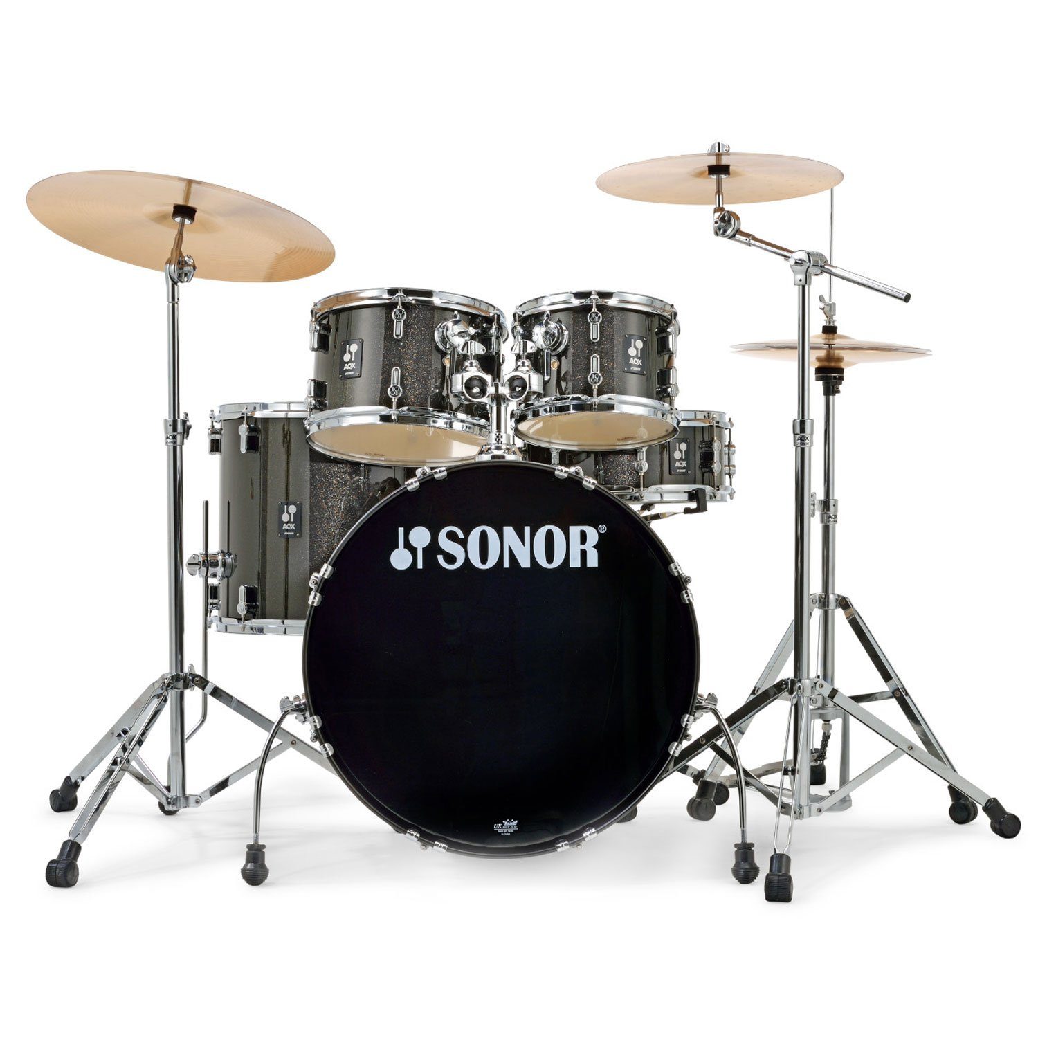 SONOR Schlagzeug Sonor Schlagzeug AQX Stage Set BMS mit Zubehör,Komplett-Set, Komplett-Set, Mit Hocker und Drumsticks