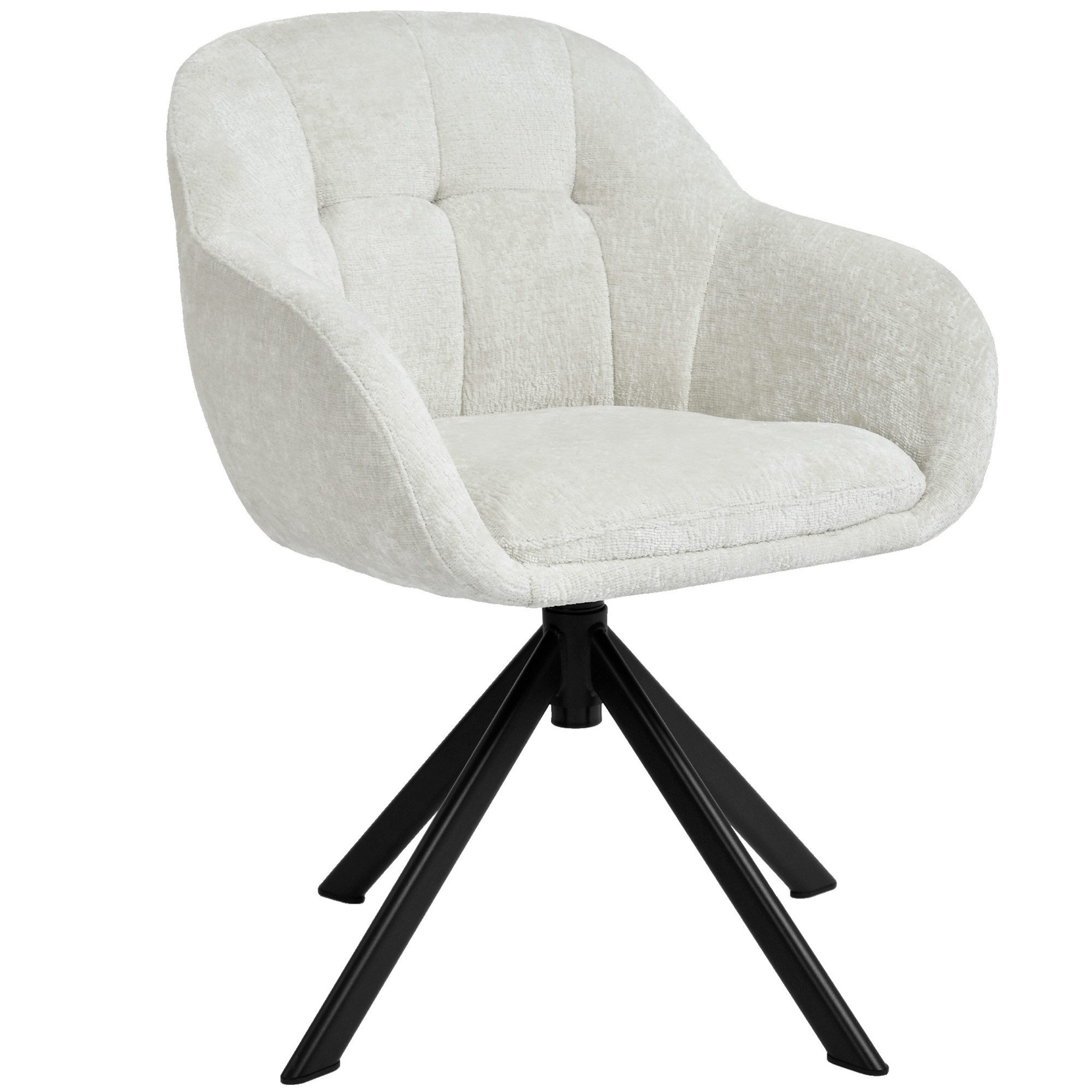 Duhome Loungesessel (9-213A), Armlehnstuhl aus Chenille-Stoff, Schminktisch Stuhl 360° drehbar