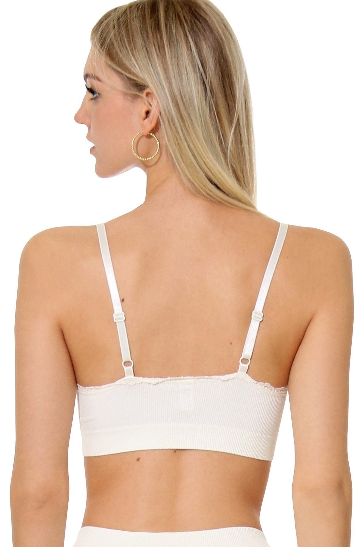 Yenita® Bustier Ribbed Collection mit feiner Spitze – Bild 5 von 5