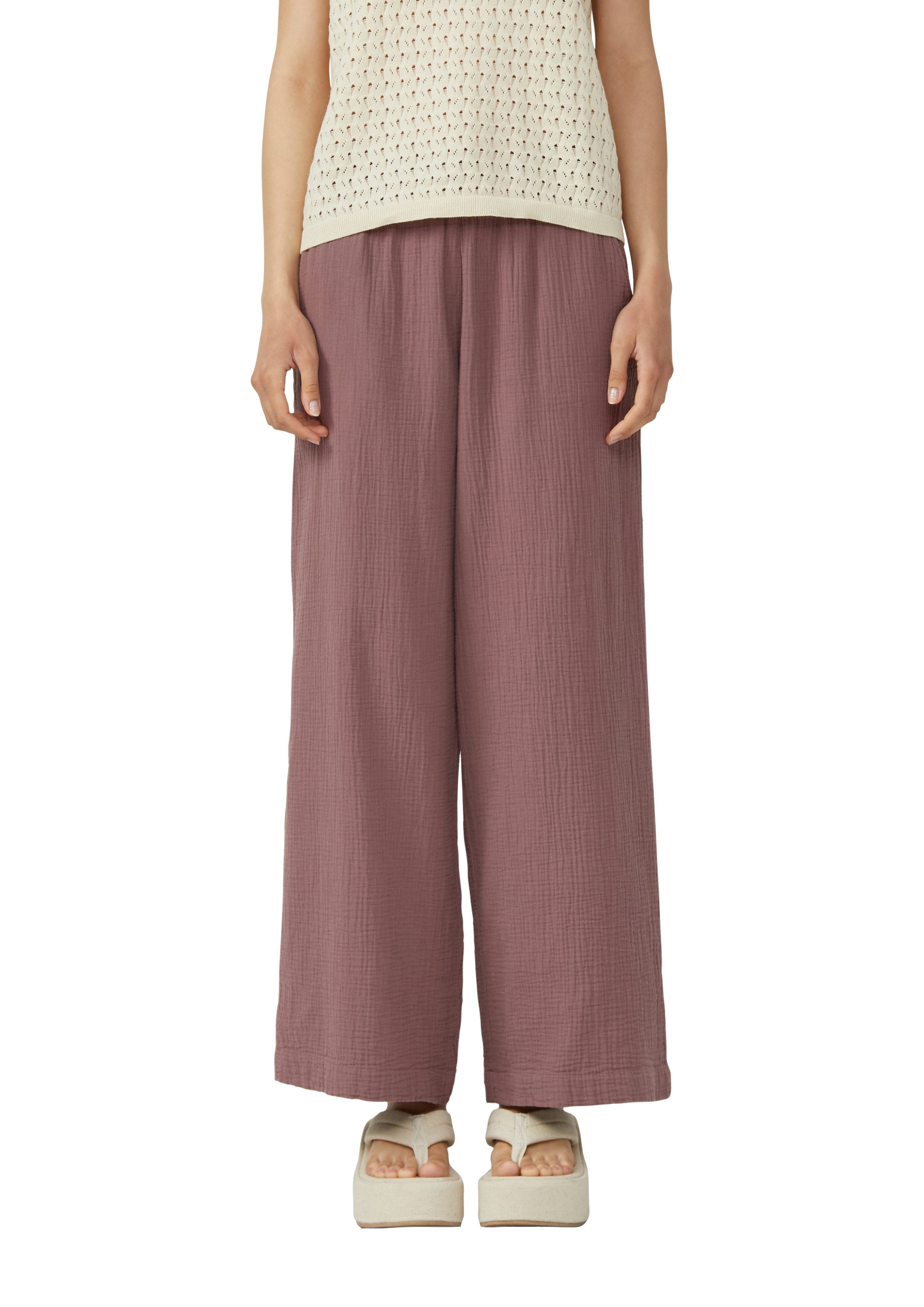 QS Stoffhose mit elastischem Bund und günstig online kaufen
