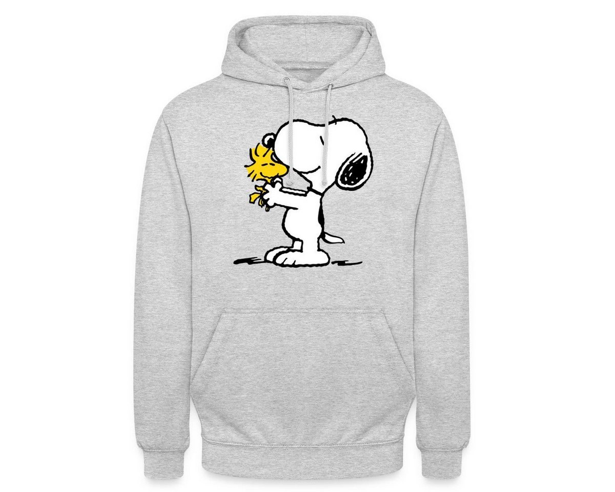 Spreadshirt Hoodie Peanuts Snoopy Und Woodstock Unisex Hoodie (1-tlg) Unisex-Schnitt: Sitzt bei Männern körpernah, bei Frauen weit
