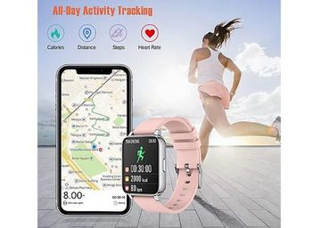MIRUX Watch 48mm Aktivitätstracker BT-Anruf NFC Sport Fitness Silber Smartwatch