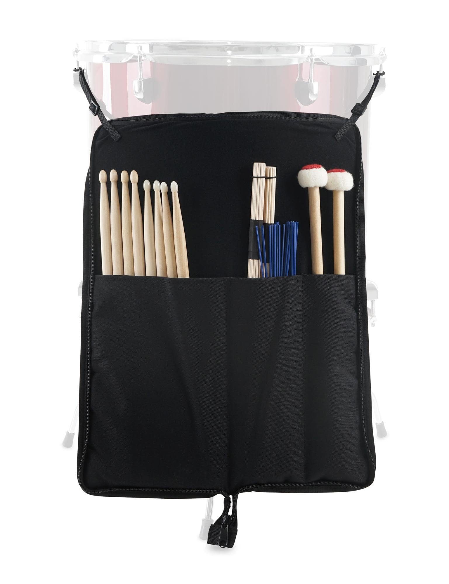 XDrum Schlagzeug Drumsticktasche - Robuste Tasche für Drumsticks, Unterteilte Innenfächer – Bild 3 von 4