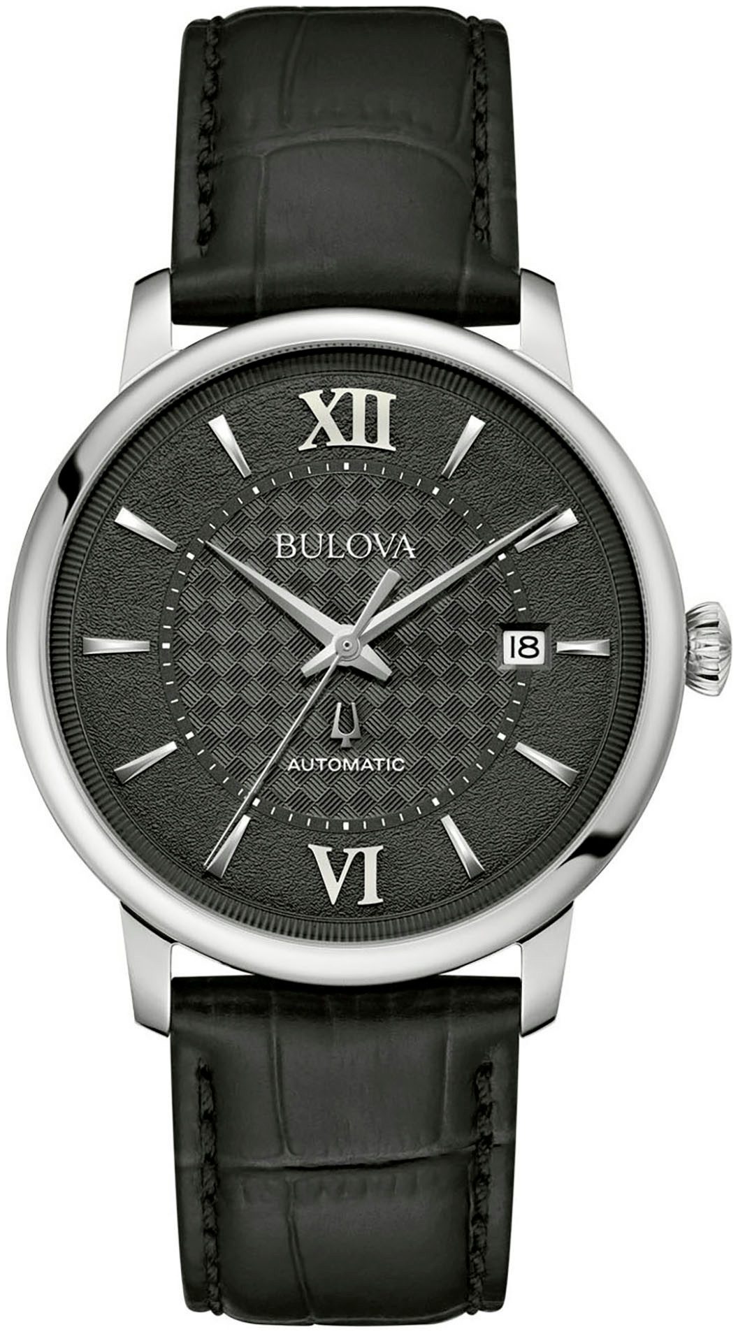 Bulova Herrenuhr 96B350 – Mechanisches Uhrwerk, Orangefarbenes Ziffernblatt, 41 Mm Edelstahl, 20 Bar Wasserdicht
