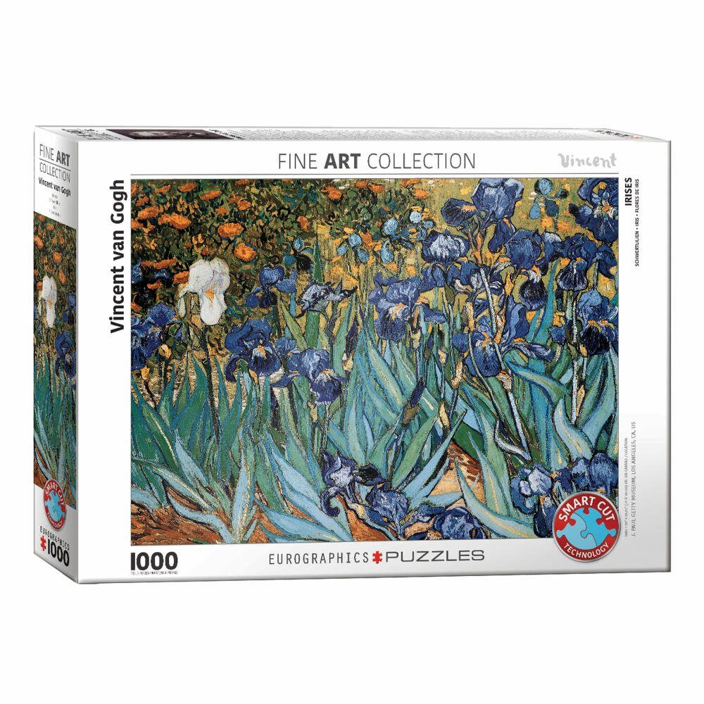 EUROGRAPHICS Puzzle Schwertlilien von Vincent van Gogh, 1000 Puzzleteile