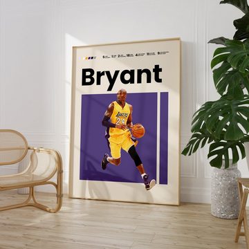 JUSTGOODMOOD Poster Premium ® Kobe Bryant · Basketball · ohne Rahmen