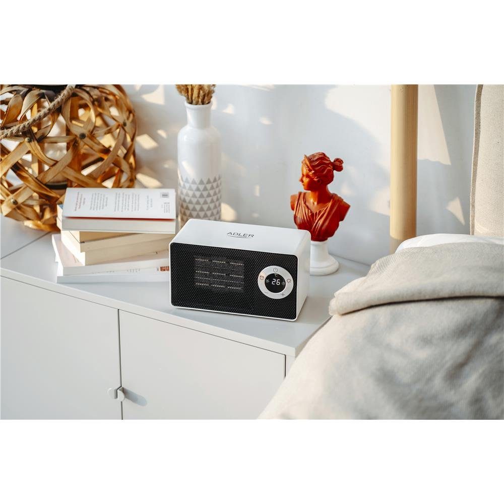 Adler Keramikheizlüfter AD 7746, 1000 W, mit LCD-Display und Timerfunktion