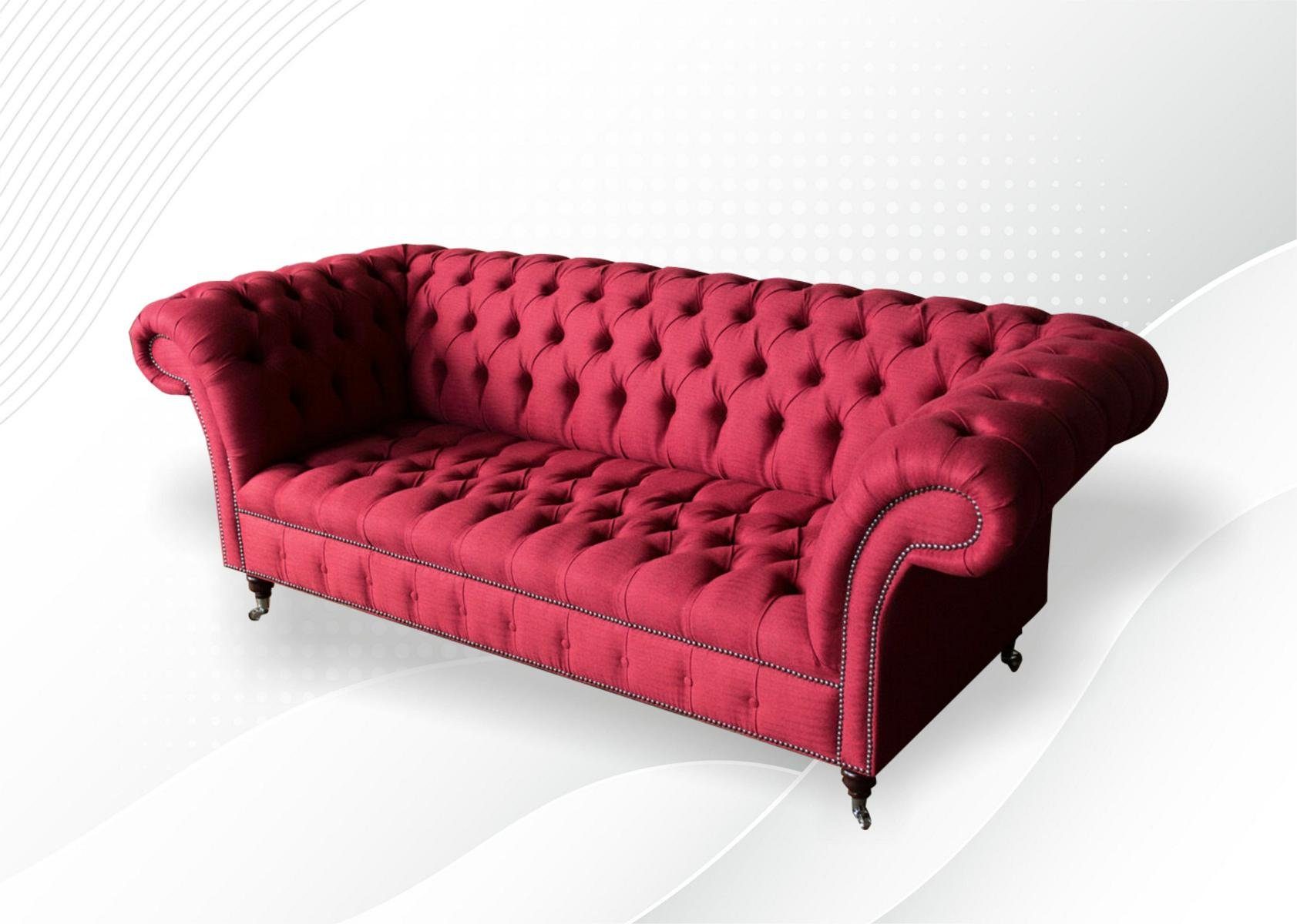 Couch JVmoebel Sitzer Sofa 3 cm Sofa Chesterfield-Sofa, 225 Design Chesterfield