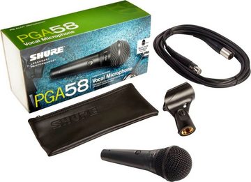 Shure Mikrofon PGA58-XLR Dynamisches Gesangsmikrofon