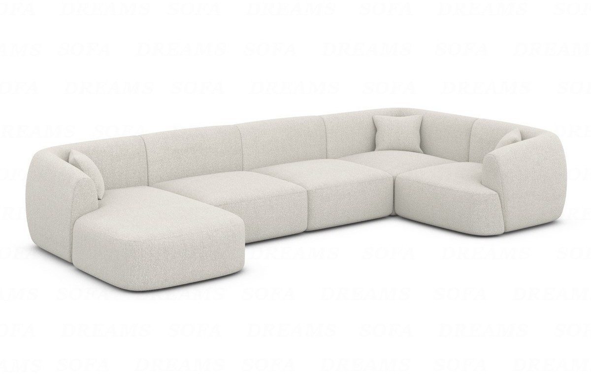 Sofa Dreams Wohnlandschaft Polster Sofa Stoff Wohnlandschaft Tabarca U Form günstig online kaufen