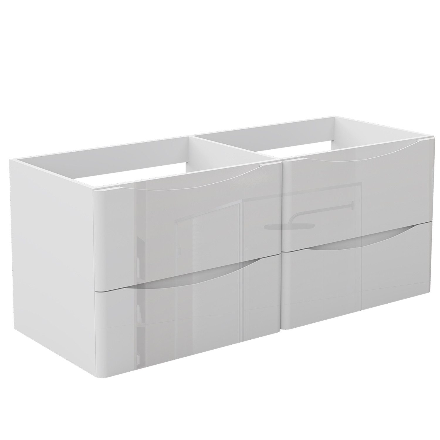 duschspa Waschtisch Waschbecken mit Unterschrank Badmöbel Set Waschtisch mit Unterschrank (Smiley), 50/60/80/100/120 cm