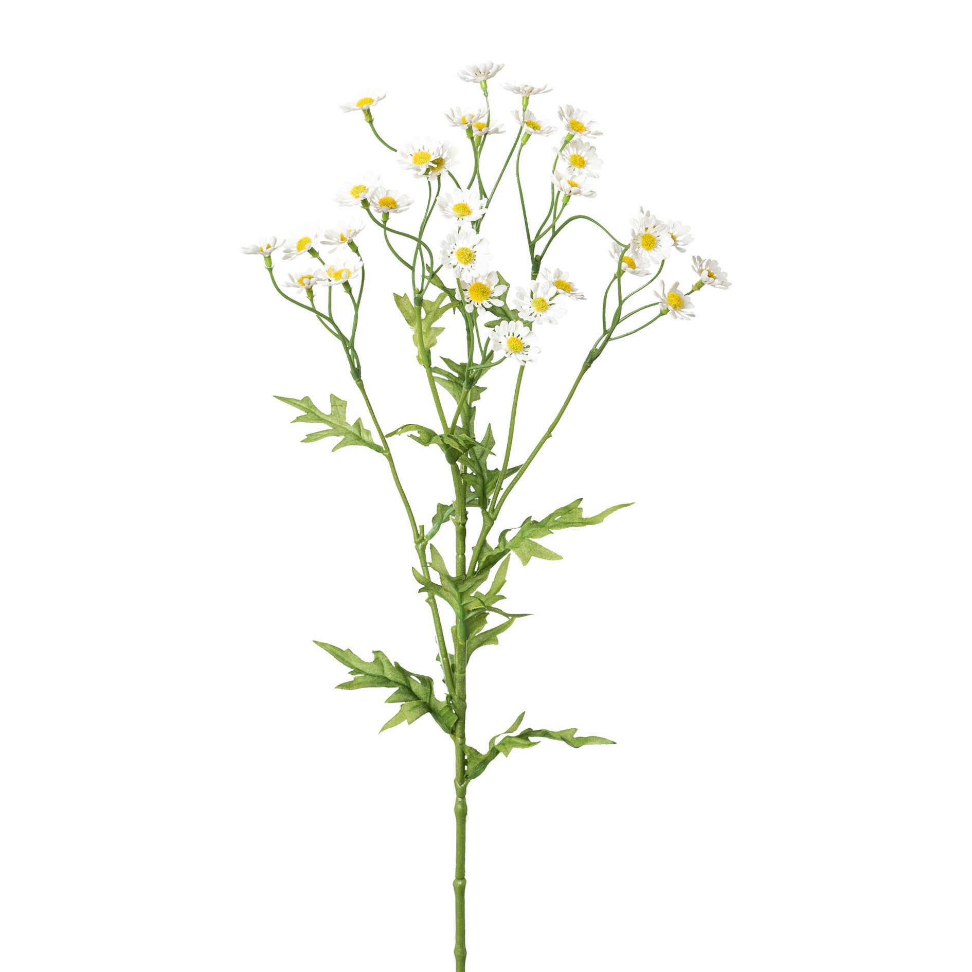 Kunstblume Künstliche Kamille ca. 60 cm. Korbblütler, weiß, Gasper
