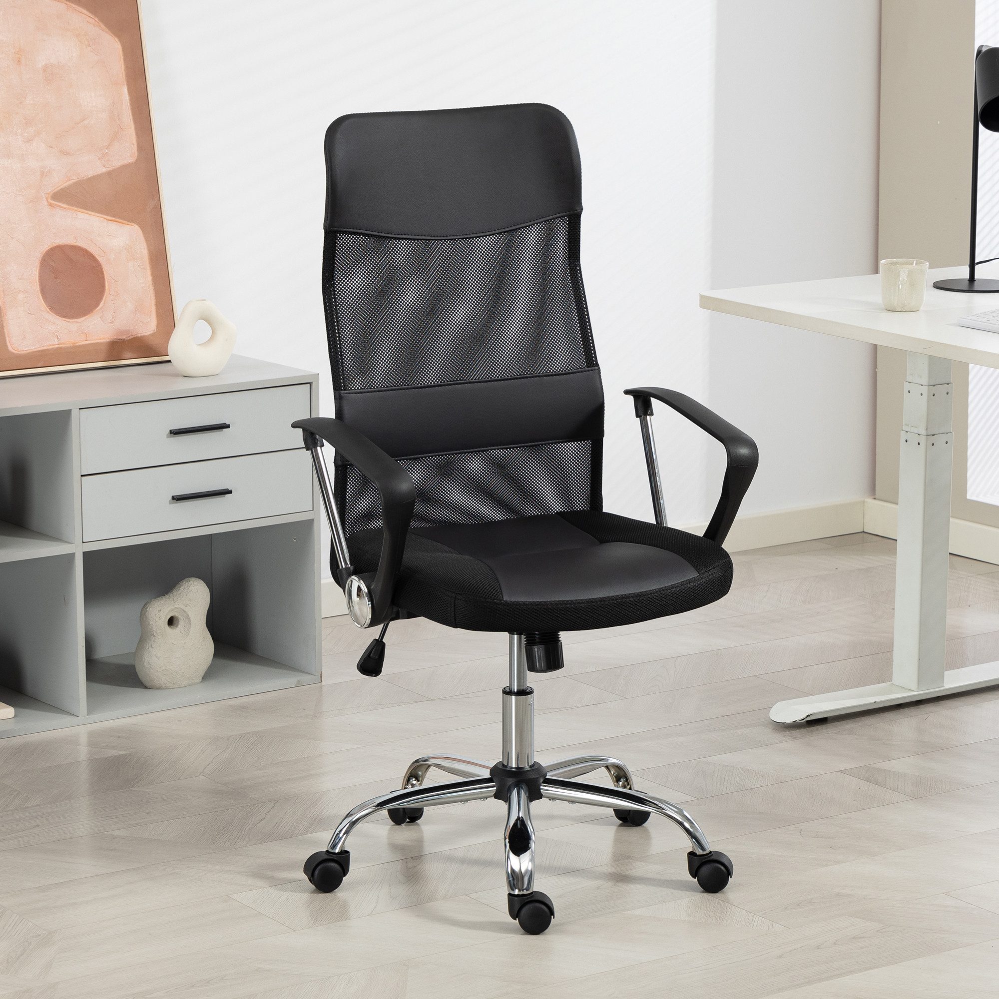 Duo Collection Bürostuhl Regensburg, mit verchromten Fußkreuz, Chefsessel günstig online kaufen