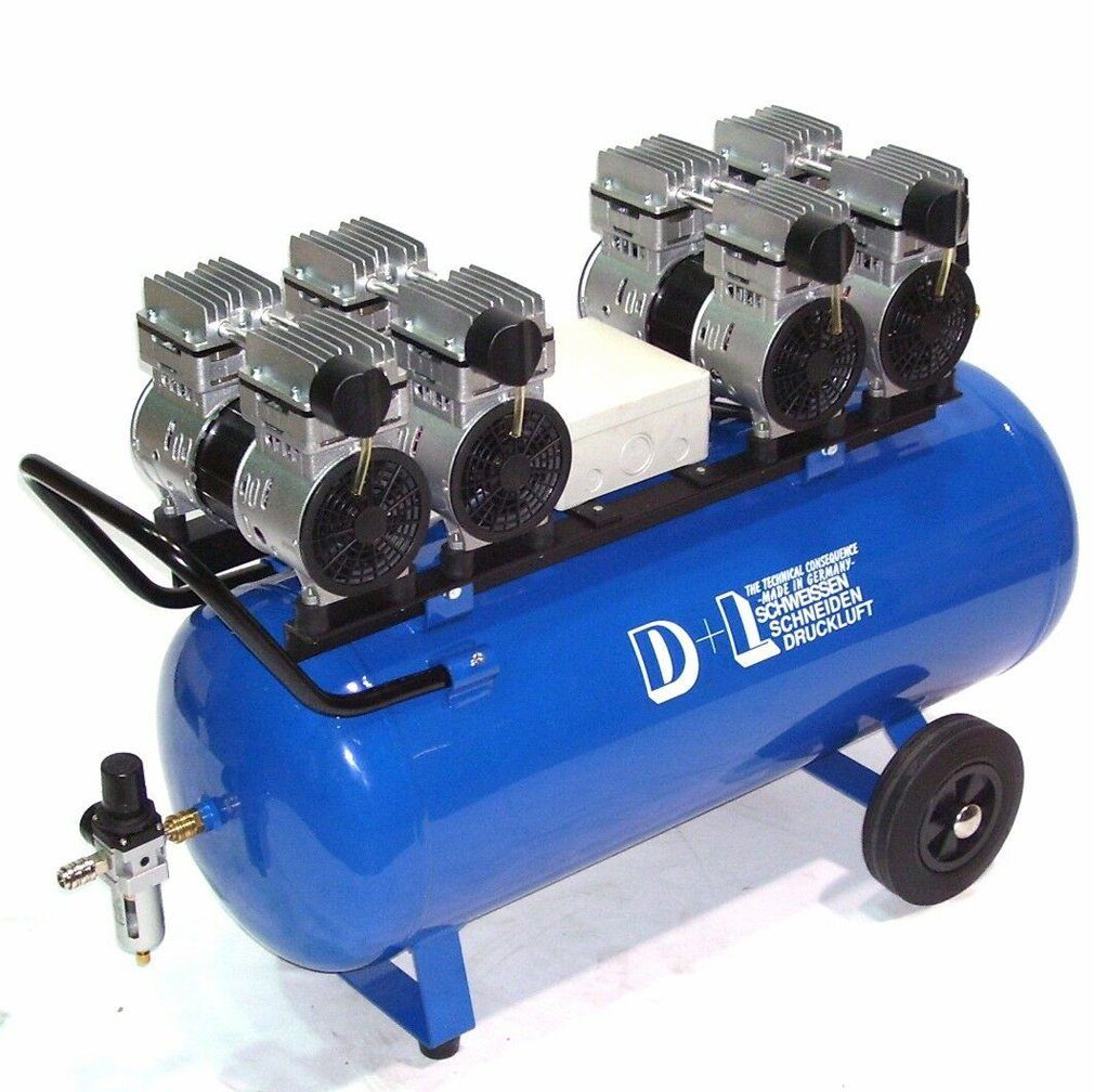 Apex Kompressor Druckluft Kompressor V8 360/8/90W Ölfrei Flüster Kompressor 4PS