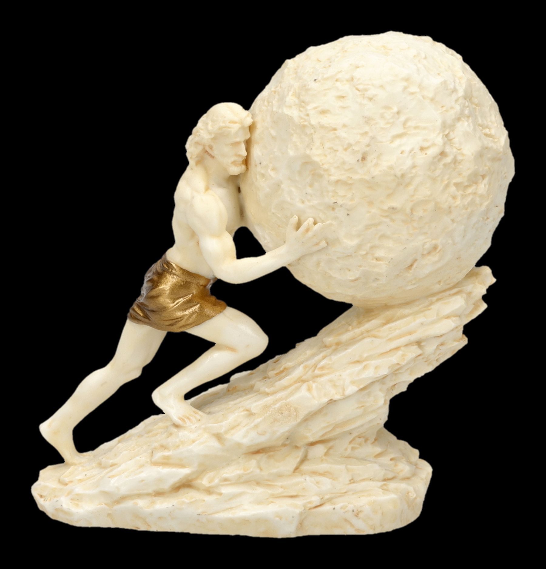 Figuren Shop GmbH Dekofigur Sisyphus Figur – Veronese Miniatur Statue griechische Mythologie 7 cm