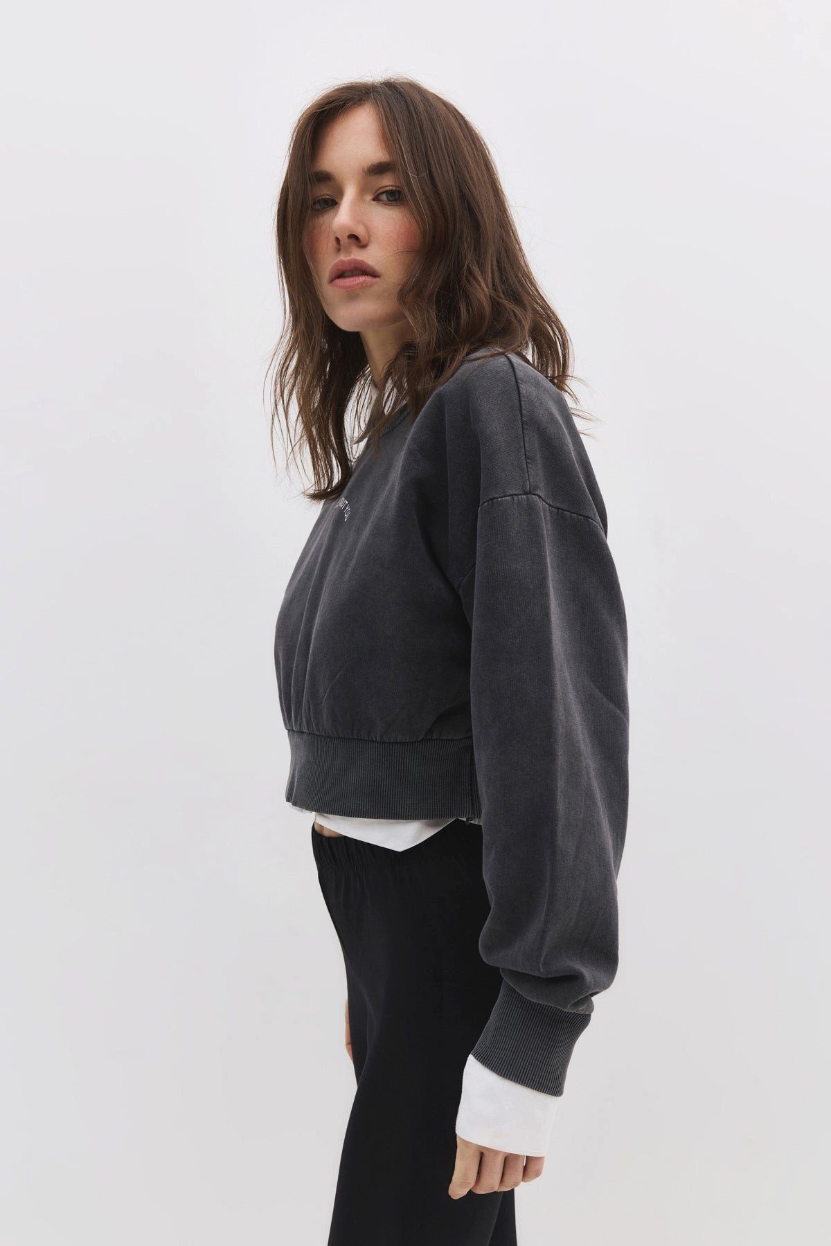 No Matter What Kapuzenpullover Sweatshirt mit Steinverzierungen