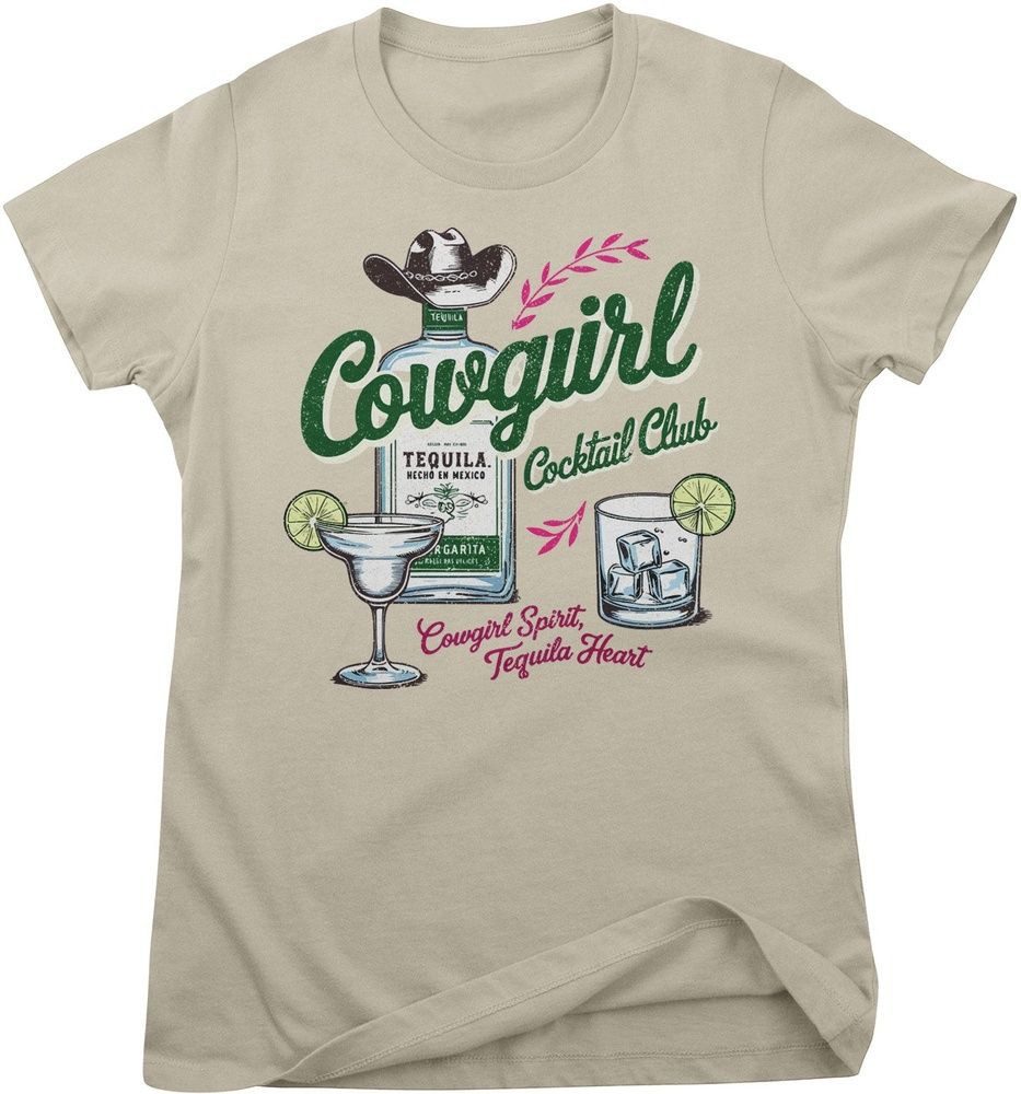T-Shirt Cowgirl Coctail Club Girly Tee