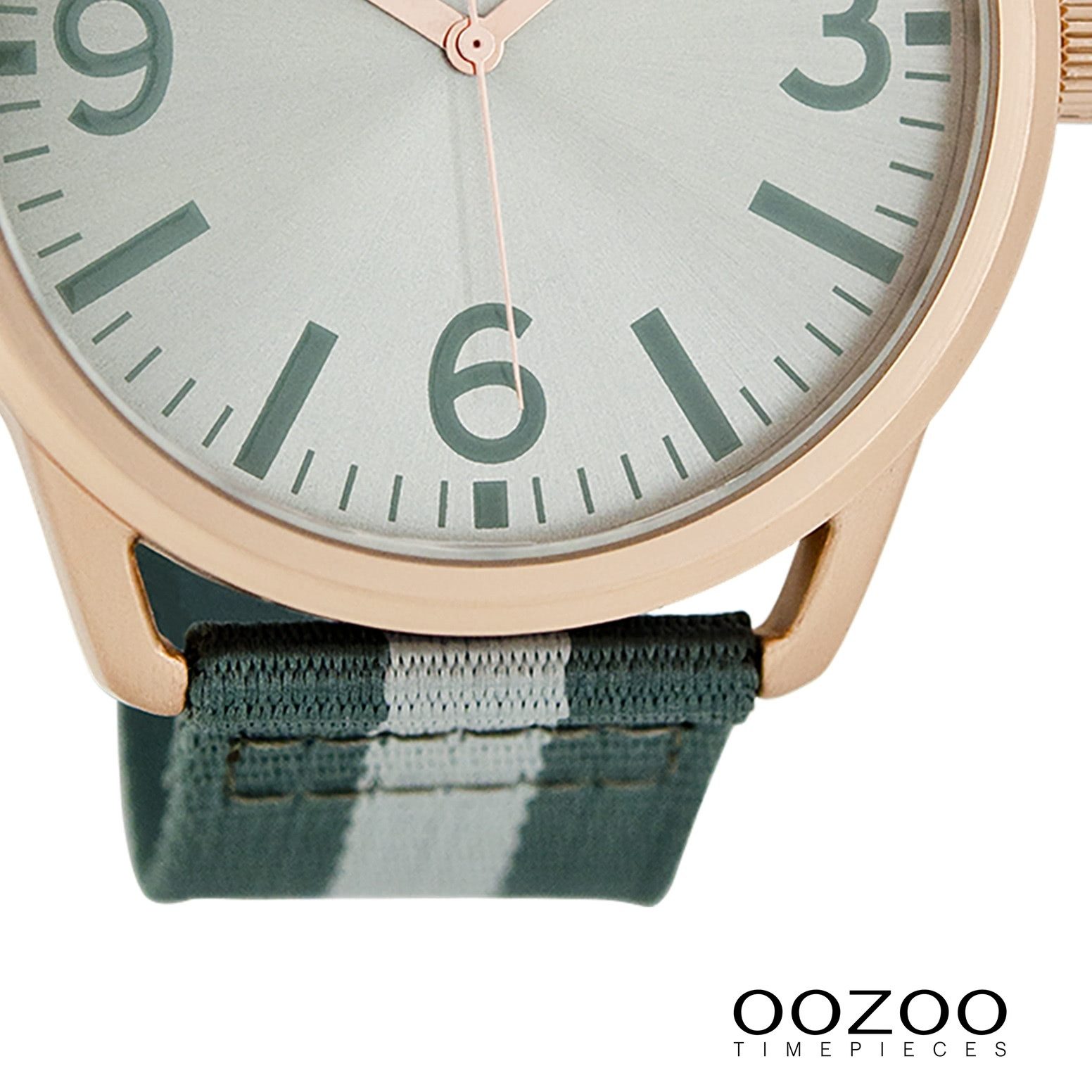 OOZOO Quarzuhr Oozoo Herren Armbanduhr Timepieces Analog, (Analoguhr), Herrenuhr rund, groß (ca. 45mm) Lederarmband, Elegant-Style