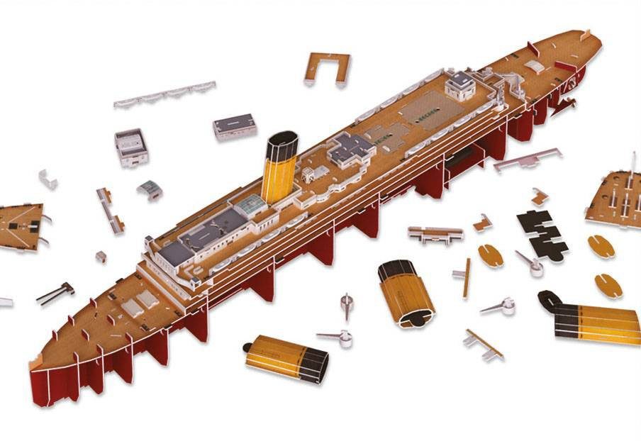 Revell® 3D-Puzzle RMS Titanic LED, 266 Puzzleteile – Bild 5 von 5