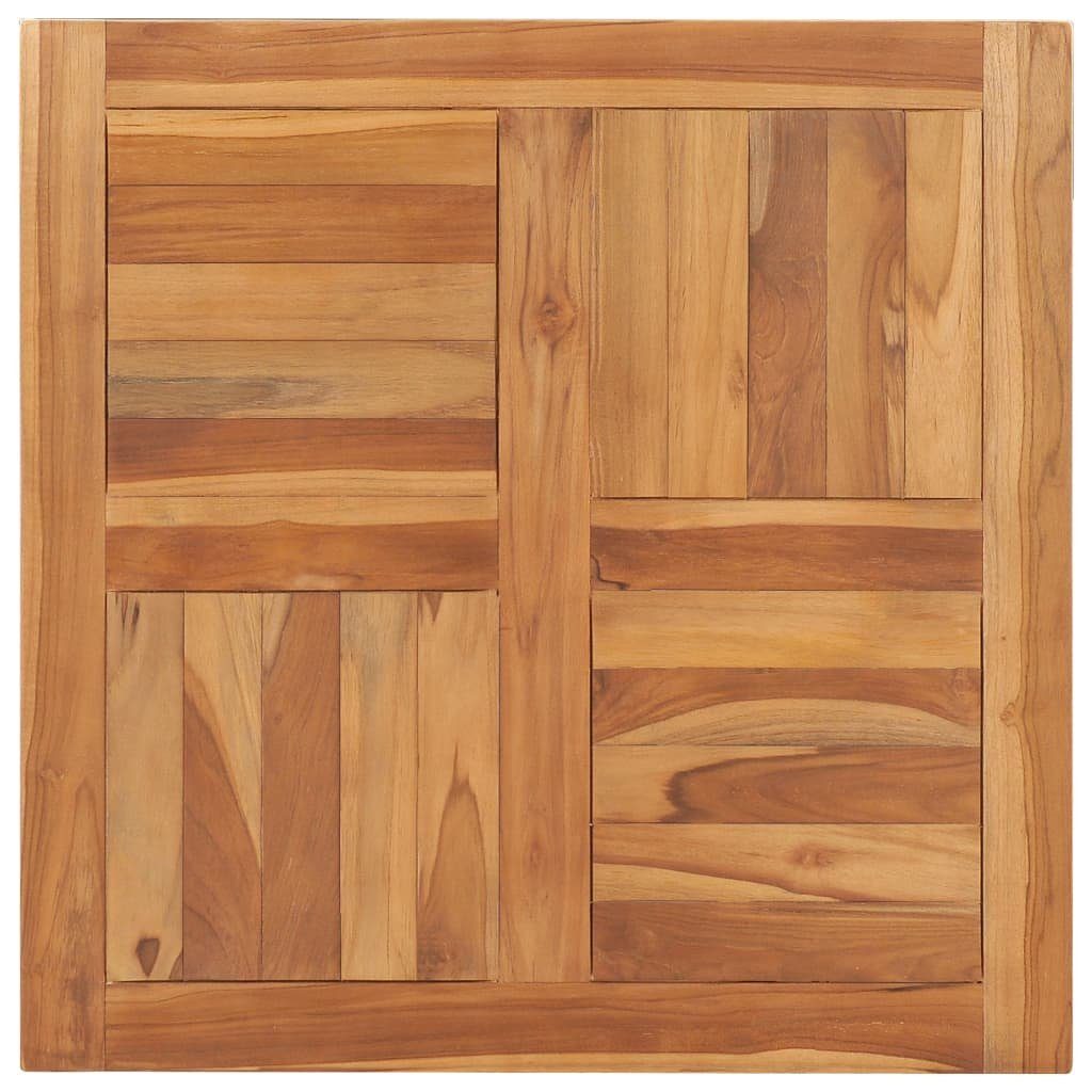 furnicato Tischplatte Massivholz Teak (1 St) 70×70×2,5 cm