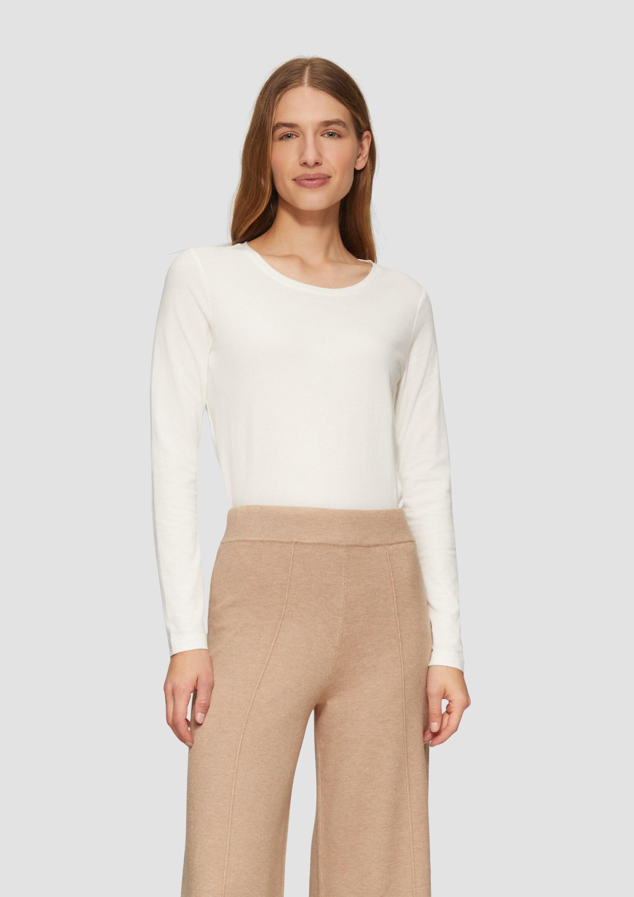 s.Oliver Chinos Hose Strickhose mit Wide Leg aus Viskosemix günstig online kaufen