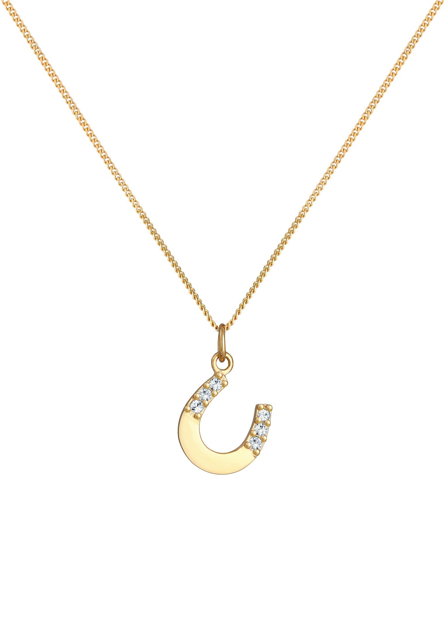 Elli Kette mit Anhänger Hufeisen Kristalle günstig online kaufen