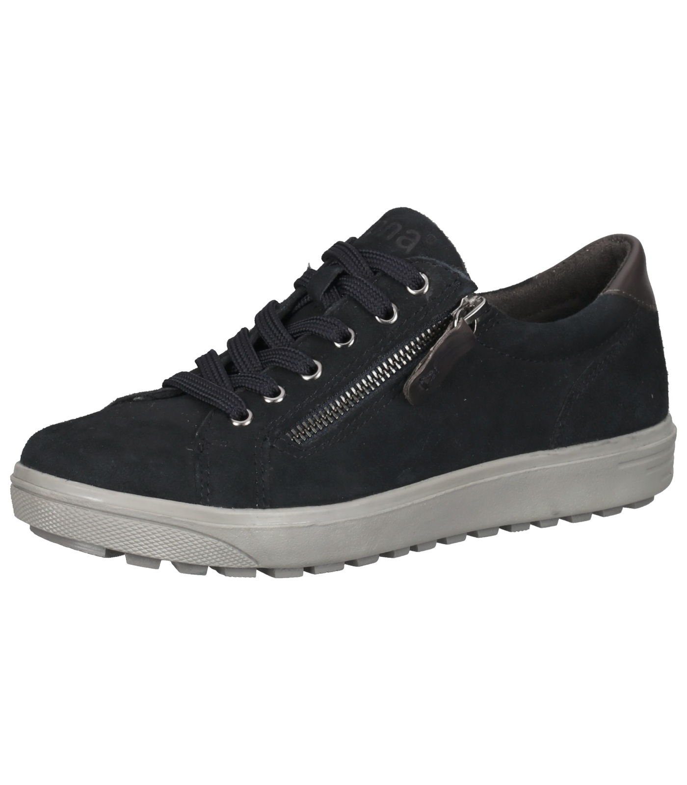 Jana Sneaker Leder Sneaker Navy