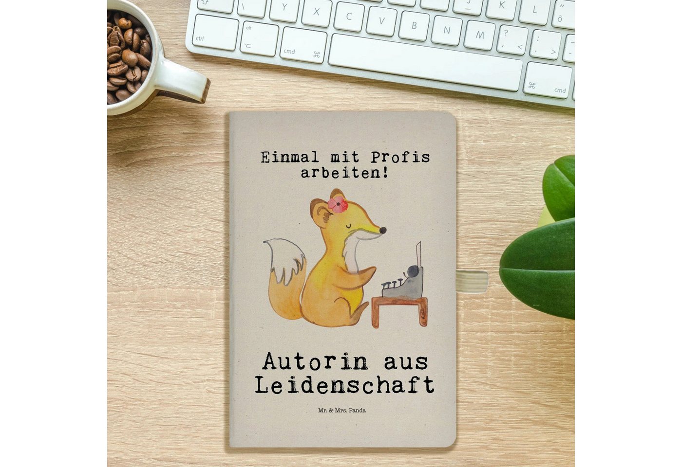 Thumbnail - Mr. & Mrs. Panda Notizbuch Autorin Leidenschaft - Transparent - Geschenk, Verlag, Geschichtensch Mr. & Mrs. Panda, Kreat...