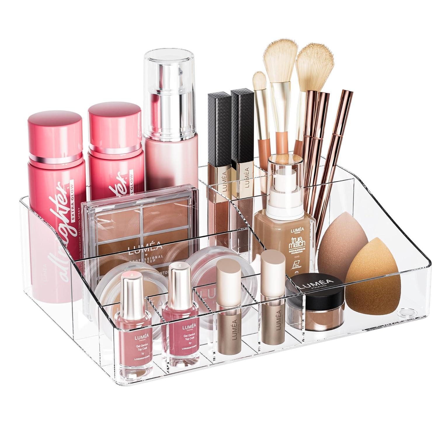 Make-Up Organizer Makeup Organisator Kosmetik Lippenstifte Badezimmer Kommode Klar