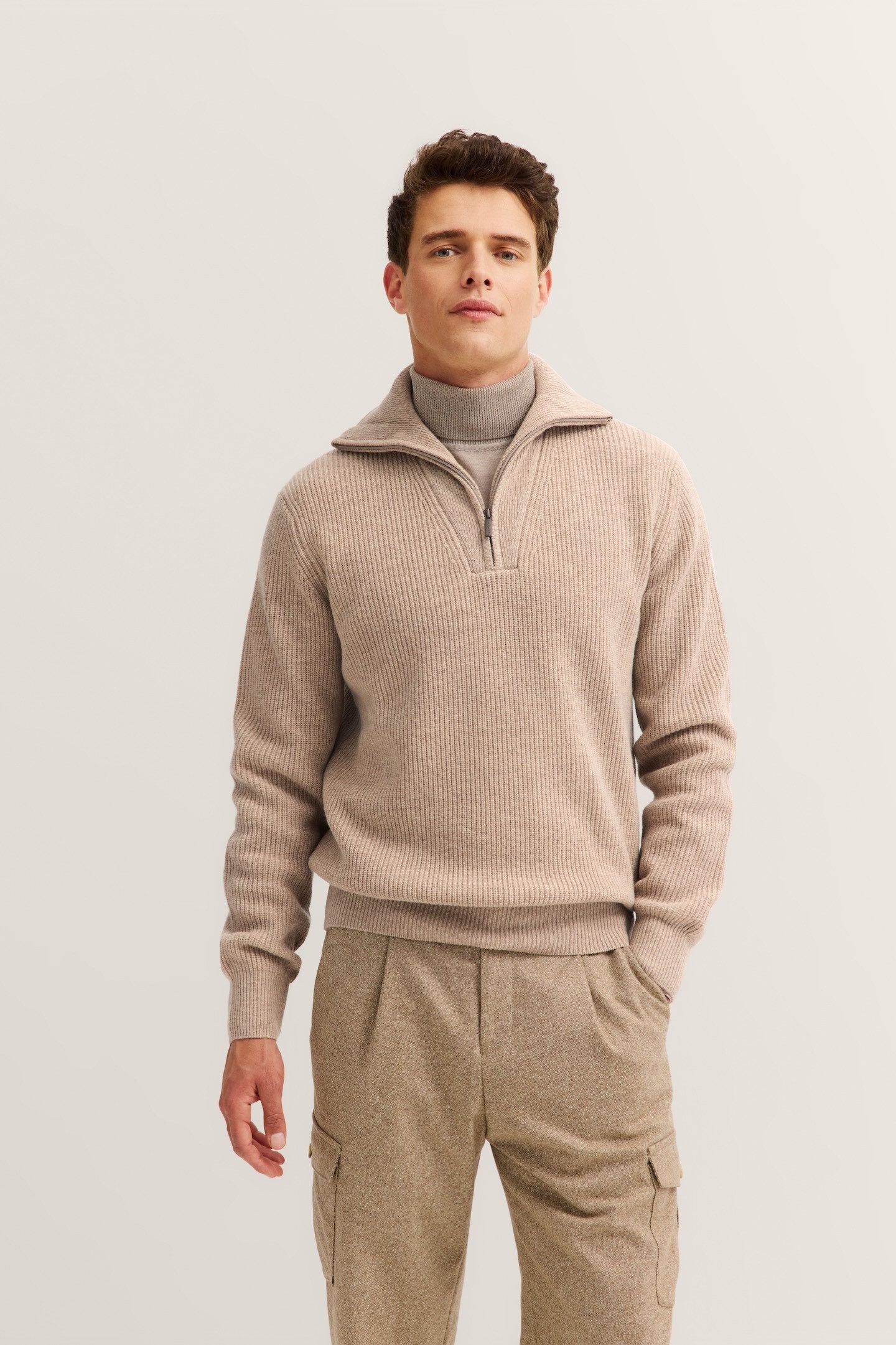 bugatti Troyer Regular Fit mit Ripp-Struktur günstig online kaufen