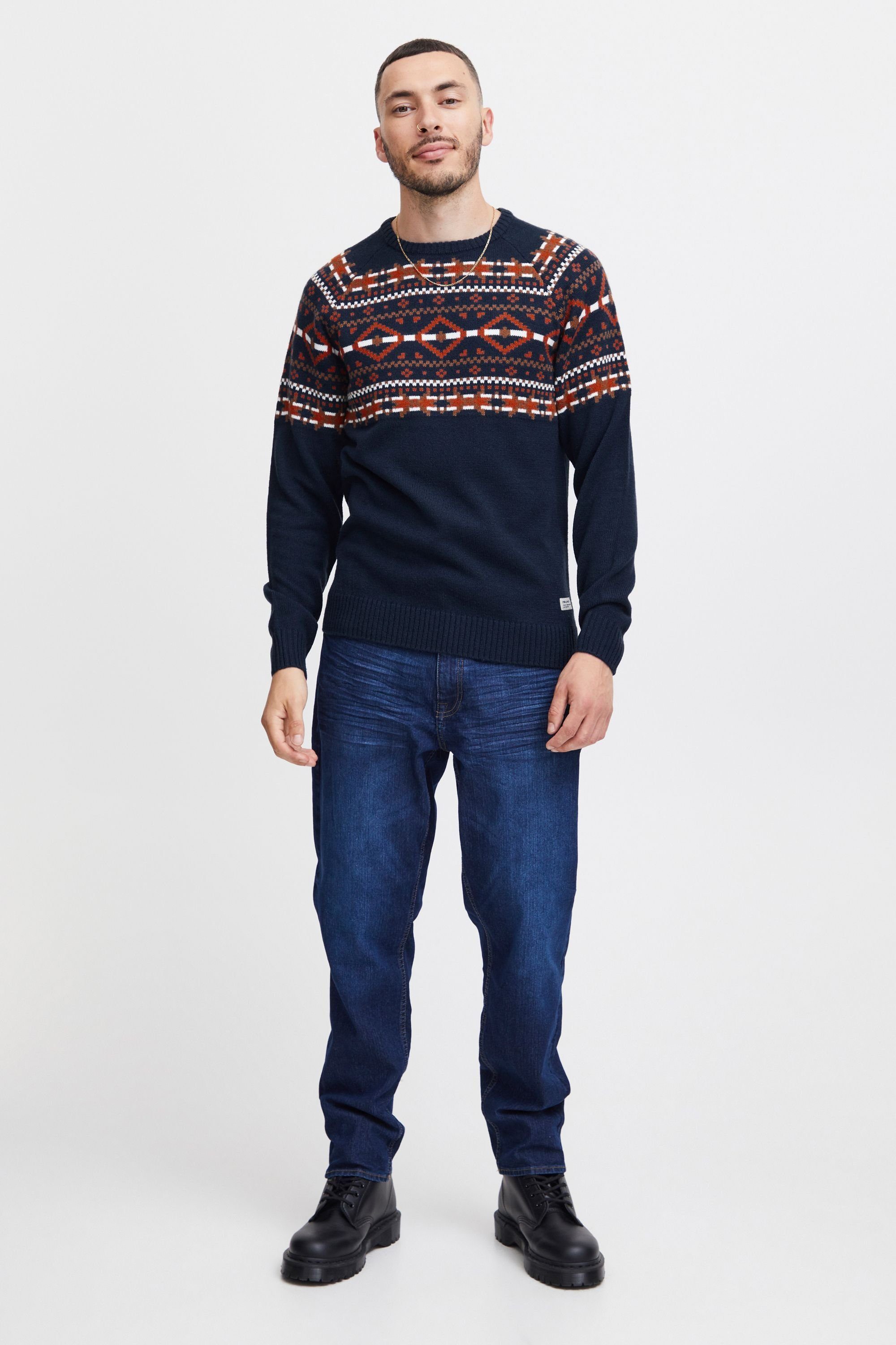 Blend Strickpullover BHNilas Weihnachtlicher Grobstrickpullover