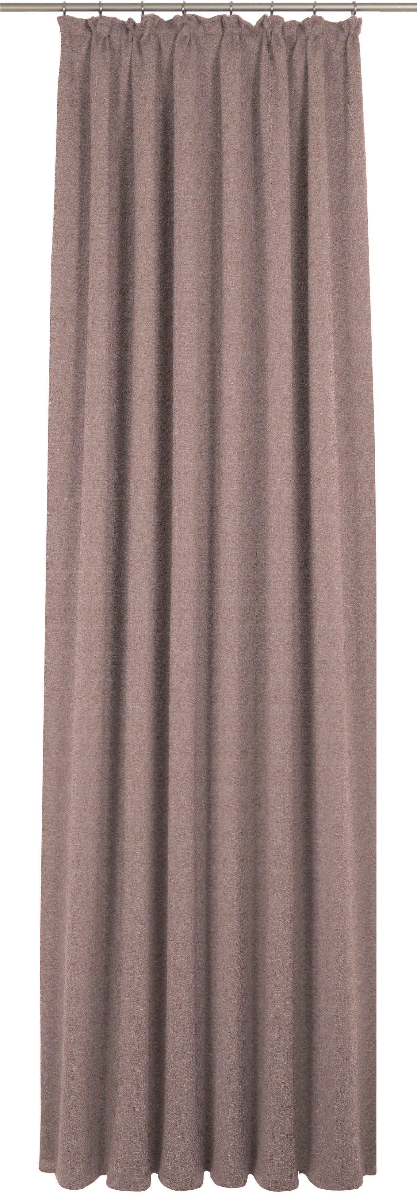 Vorhang Torbole, Wirth, Kräuselband (1 St), blickdicht, Jacquard apricot