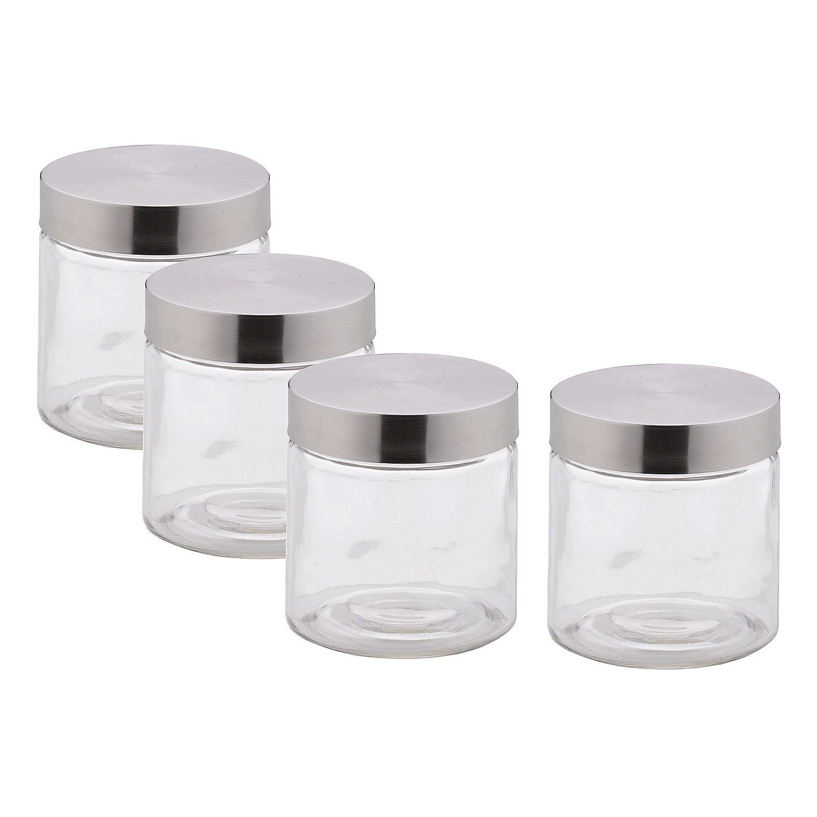 kela Vorratsdose Bera, Glas, bestehend aus vier gleichgroßen Glasdosen, 4x 0,8 L