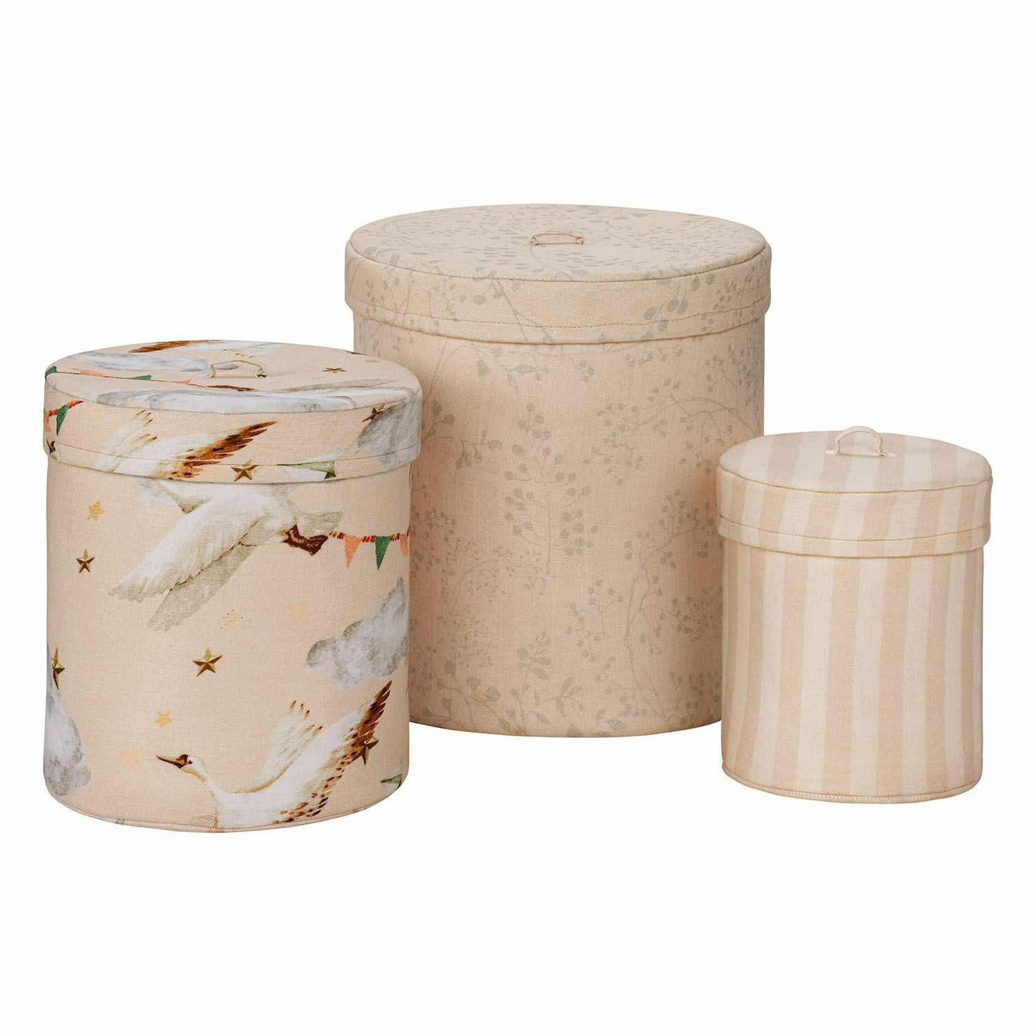 Mirabeau Dekokorb Box 3er Set Bellise creme/rosa (3er Set, 3er Set)