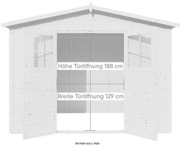 KONIFERA Gartenhaus Alto 4 Fineline Satteldach, BxT: 322x209 cm