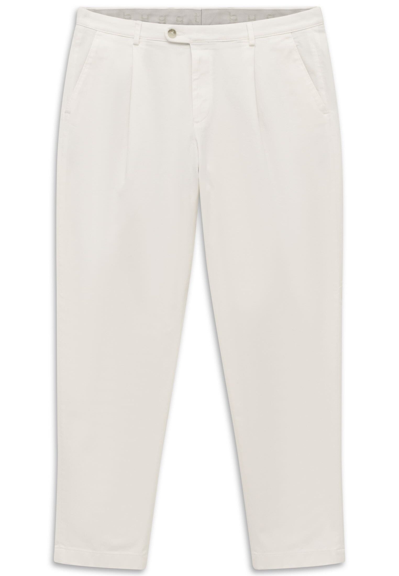 bugatti Bundfaltenhose Tapered Fit aus Baumwoll-Stretch