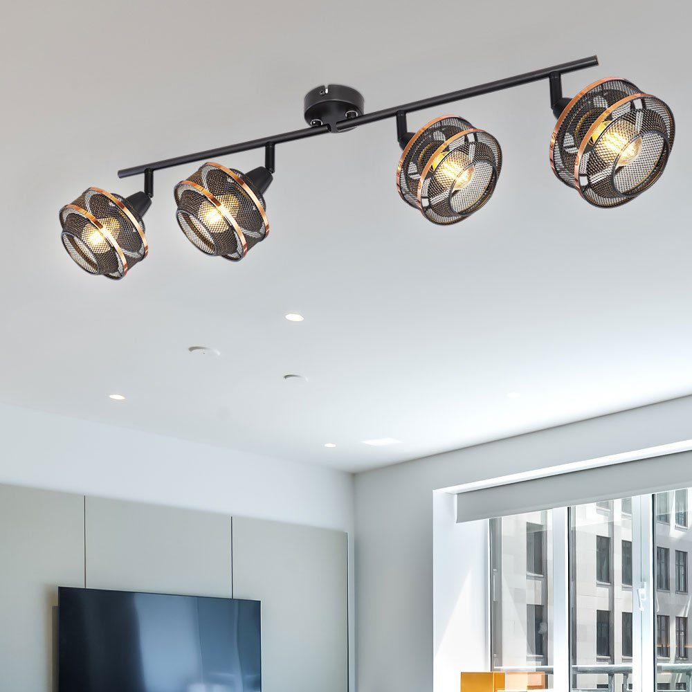 etc-shop LED Deckenstrahler Fernbedienung Spotleiste inklusive, mit dimmbar Leuchtmittel Wohnzimmerlampe Deckenspot