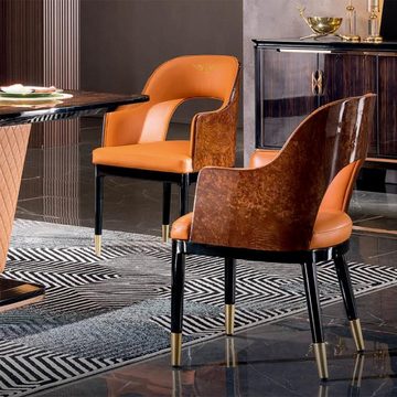 JVmoebel Esstisch, Moderner Esstisch Holztisch Holz Design Tische Leder Tische