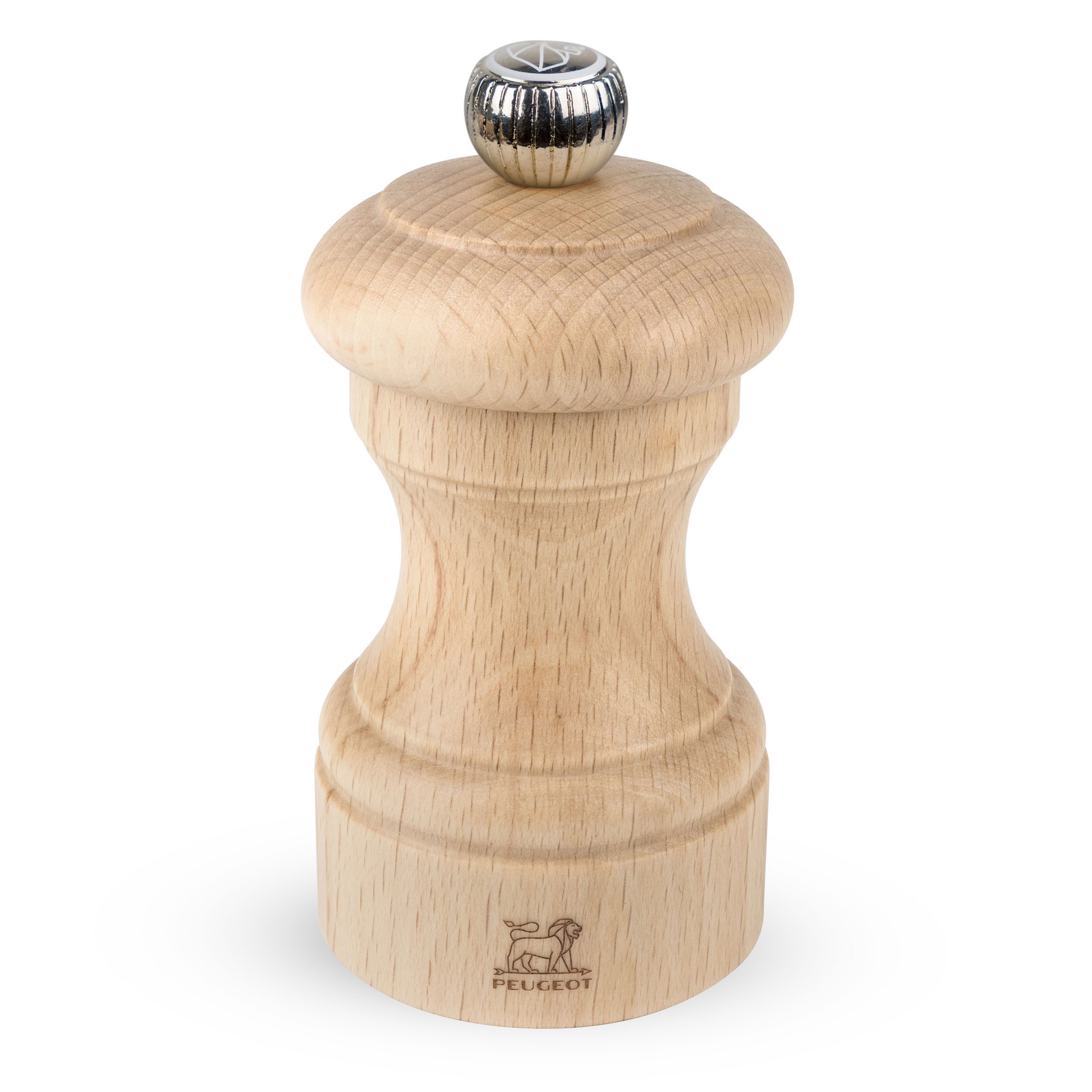 Salzmühle BISTRO 10cm Buchenholz Natur Stahlmahlwerk Klein Manuell