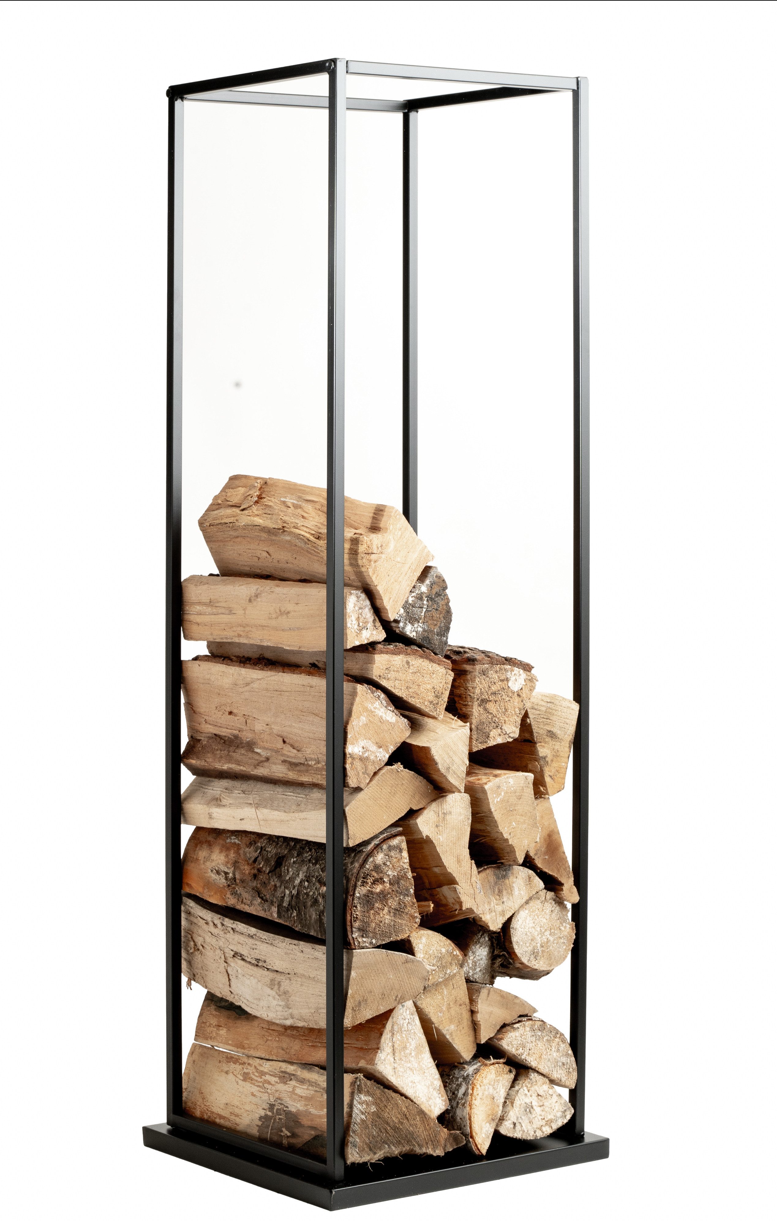 NEUSTEIN Kaminholzregal Kaminholzregal hoch 111x35x35cm Feuerholzregal Brennholzregal metall