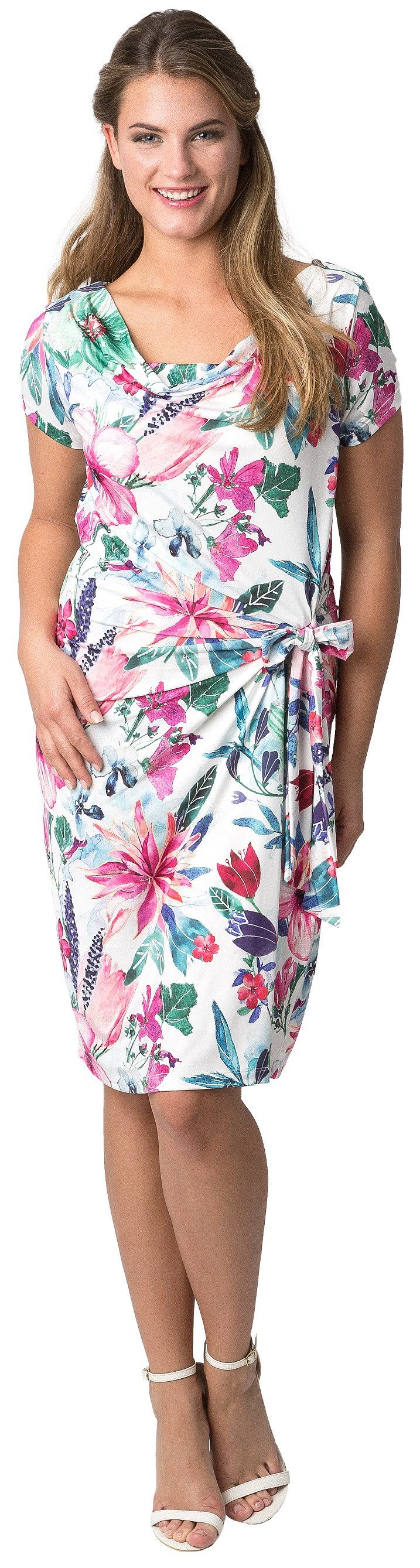 Estefania for woman Jerseykleid Estefania for woman, 171-5610 Kleid seitlich zum Binden