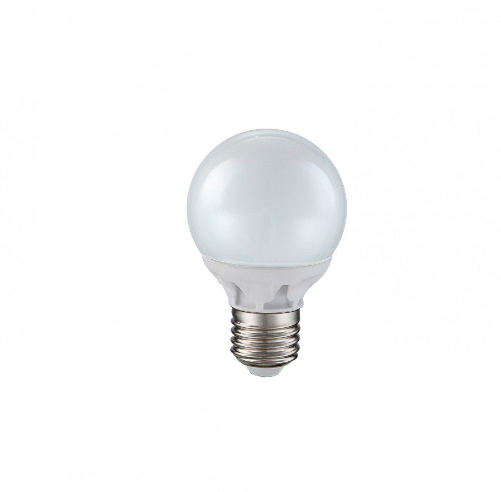 Globo LED-Leuchtmittel, Zeitlose LED Leuchtmittel Aluminium weiß Kunststoff opal 5,5W - Globo