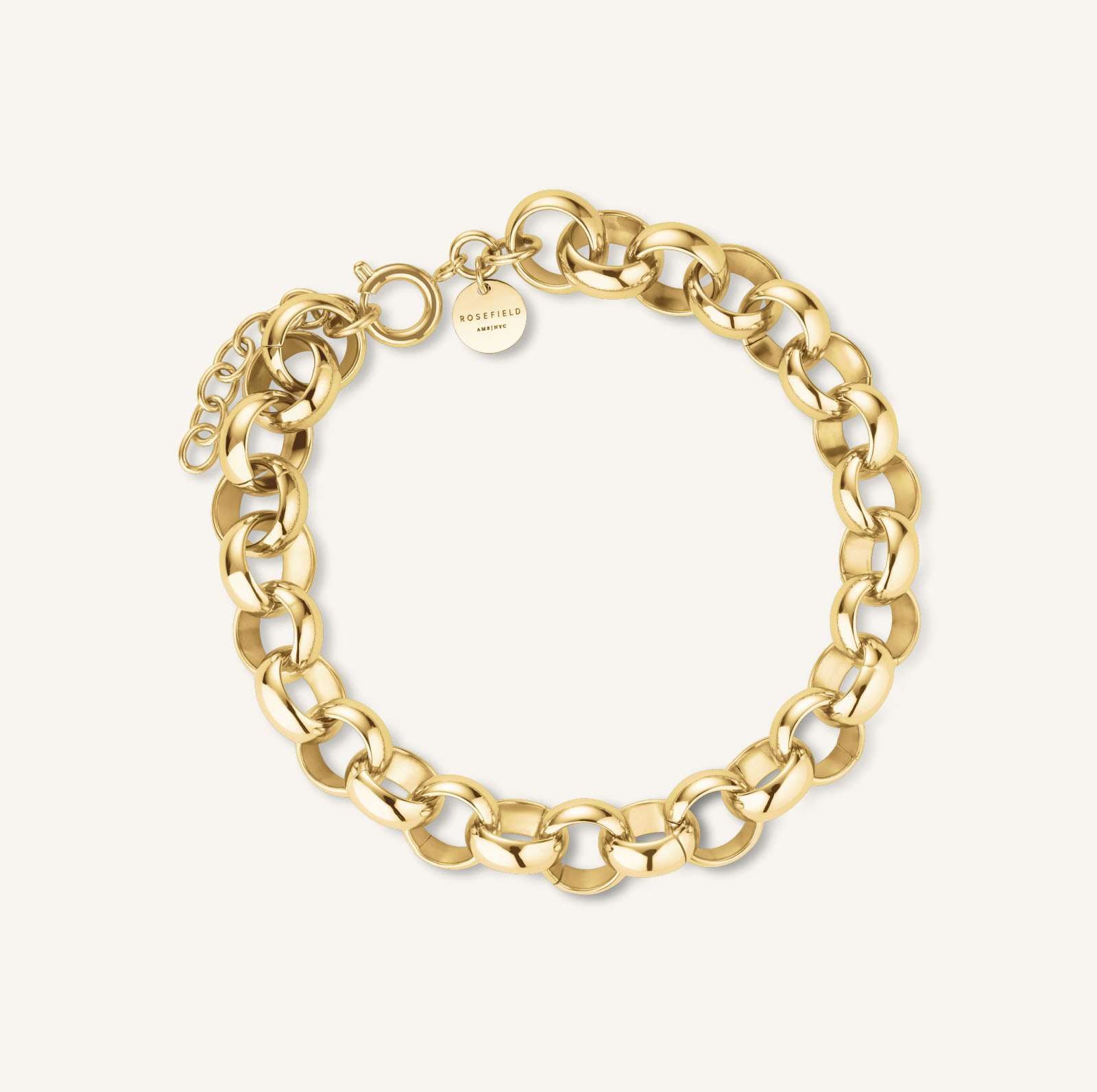 ROSEFIELD Armband ROSEFIELD Chunky Armband für Damen Goldfarben
