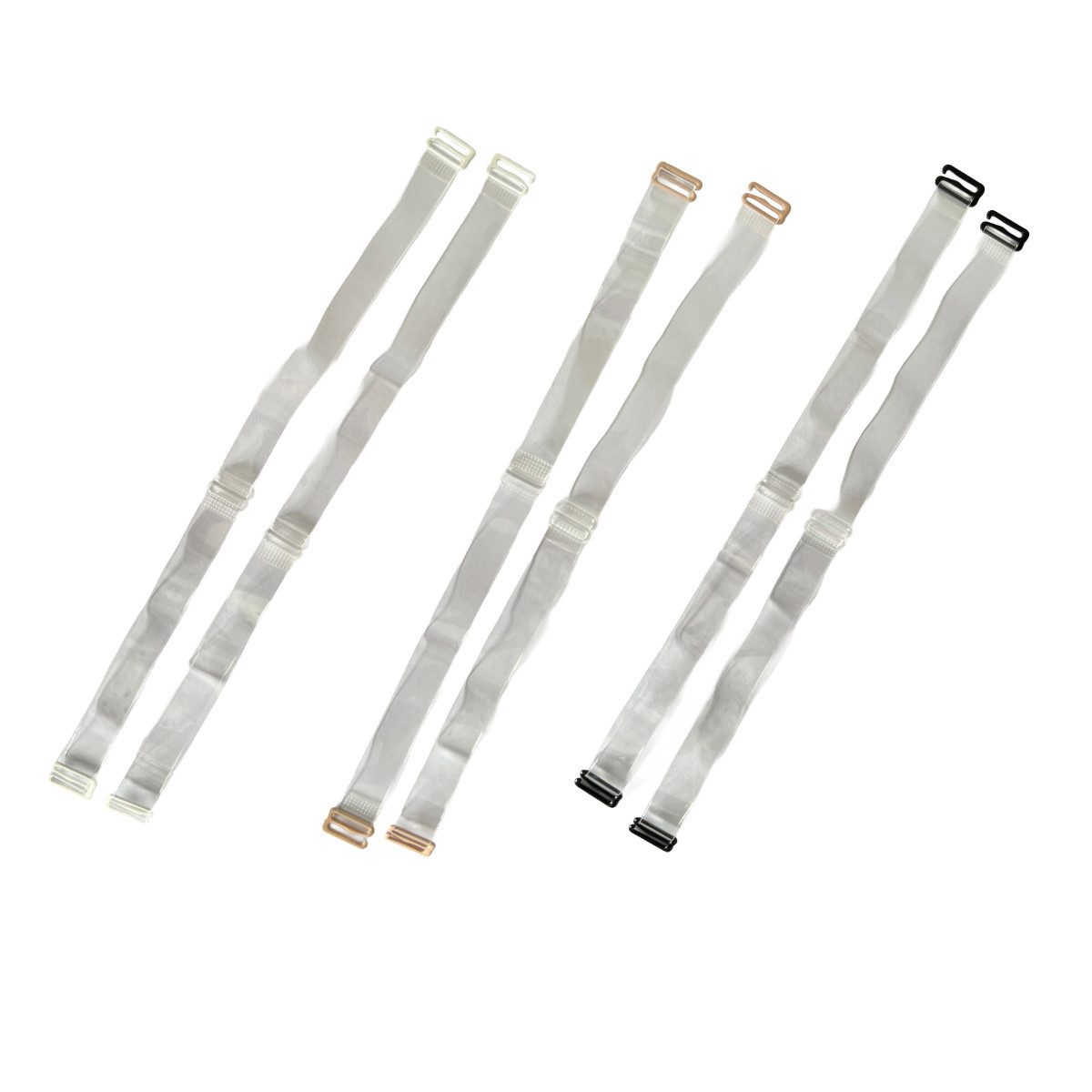 Miss Perfect BH-Träger 75040-42, Clear Bra Straps with Nickel-Free Metal Hooks – Transparente BH-Träger – Bild 4 von 4