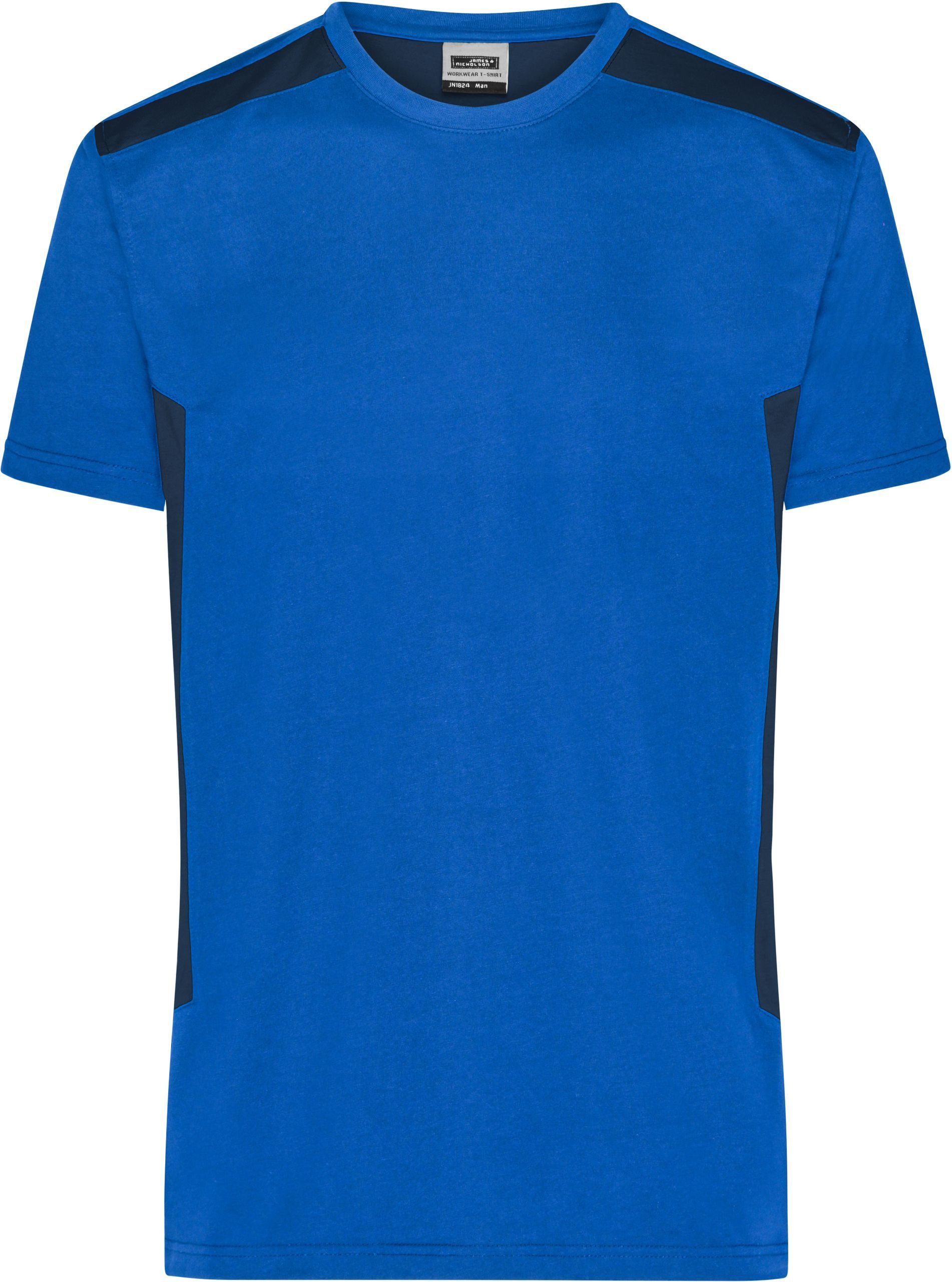 James & Nicholson T-Shirt Herren Workwear T-Shirt - Strong royal/navy