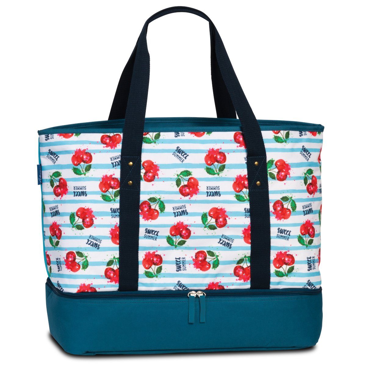 fabrizio® Tragetasche Sommertasche mit Kühlfach, Sweet Summer, Höhe mit Henkel ca. 58 cm