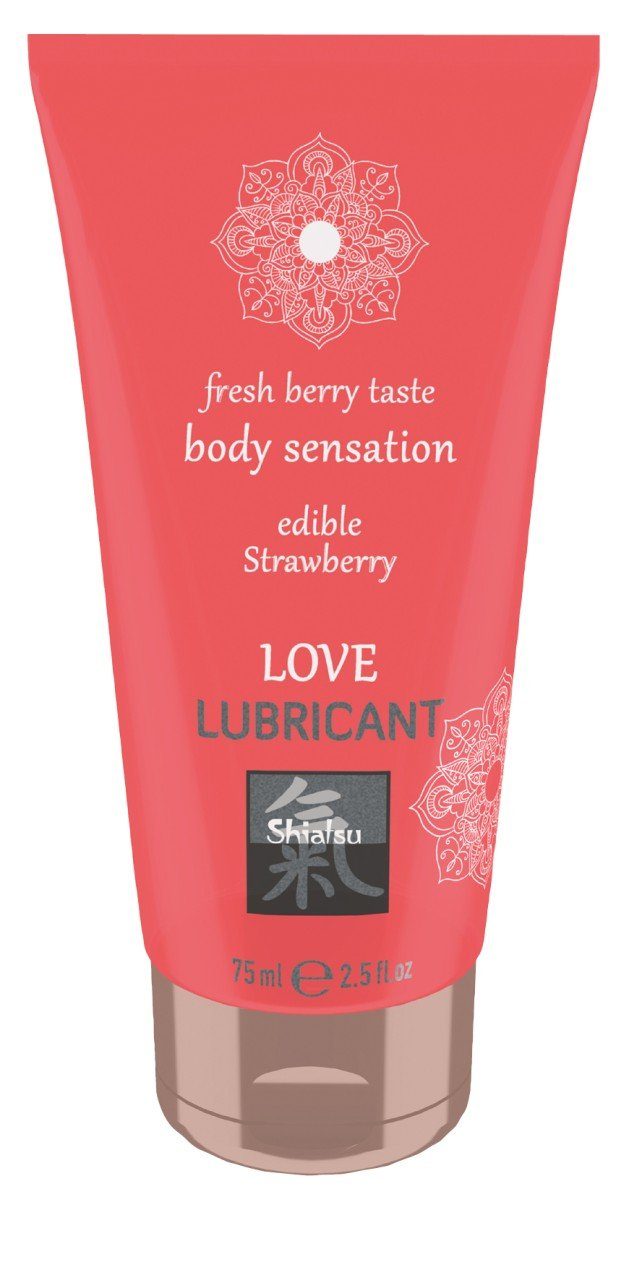 Shiatsu Gleitgel 75 ml 75ml Strawberry Edible lubricant Love SHIATSU 